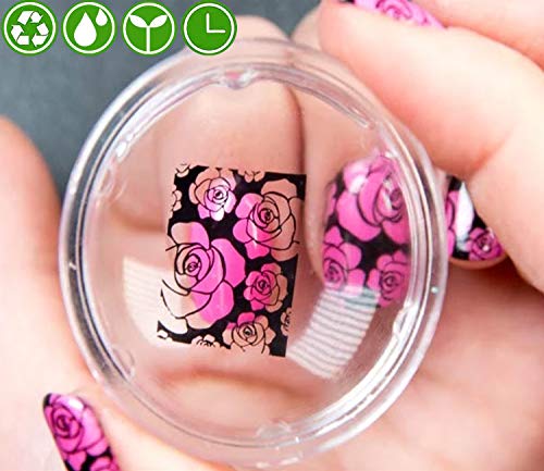 Nail Stamping Polish - Upgrade 4 Bottles Nail Art Lacquer Polish Gold Silver Blue Red Nail Plate Polish Varnish and Free Fast Drying Top Coat for Manicure Printing