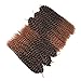 Refined Hair 12inch 24Strands 6packs/lot Ombre Malibob Jerry Curly Twist Hair Synthetic Crochet Braids Freetress Braiding Hair Extensions (T1B/30)
