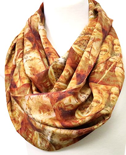 LOTR Elvish Script Infinity Scarf birthday gift idea for her nerd geek bookworm