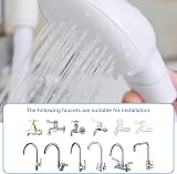 MVPACKEEY Pet Shower Head Hose 1.3m White Secure Clamp Portable Dog Bath view 6
