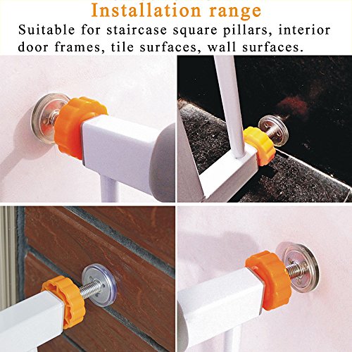Anpatio 4pcs Adjustment Pressure Mounted Baby Gates Threaded Spindle Rods Extra Long Replacement Screws Rod Adapter Bolts Hardware Fit Walk Thru Gate Accessories for Baby Pet Dog 10MM/0.4" - Thumbnail 5