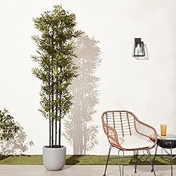 Nearly Natural 7ft. Bamboo Artificial Tree with