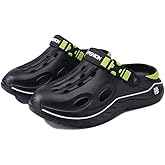 Qiucdzi Men’s Women’s Clogs Unisex Garden Shoes Mules with Arch Support Comfort Slip-on Outdoor Sandals Slippers for Work Beach Casual