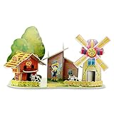 3D Jigsaw Puzzles Games DIY Farm Educational Brain Teaser For Children (40 Pieces)