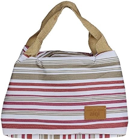 Aribelly New Thermal Insulated Lunch Box Tote Cooler Zipper Bag Bento Lunch Pouch (Gray)