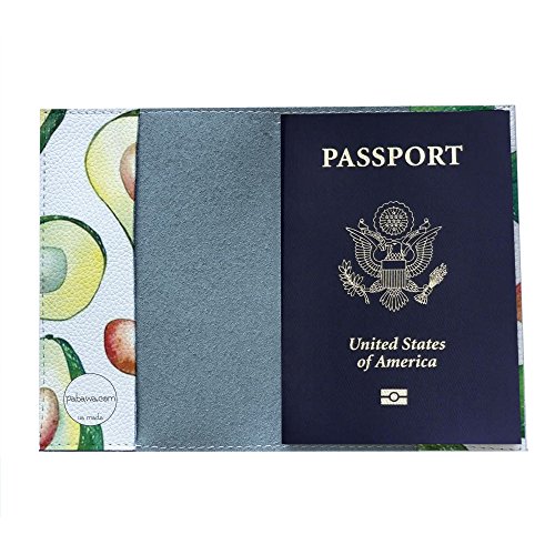 Avocado Passport Holder cover eco - leather summer design