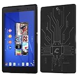 Z3 Tablet Compact Case, Cruzerlite Bugdroid Circuit Case for Sony Xperia Z3 Tablet Compact - Retail Packaging - Black