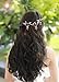 Missgrace Rose Gold Hair Pins (3 Packs), Crystal Leaf Wedding Hair Accessories for Women