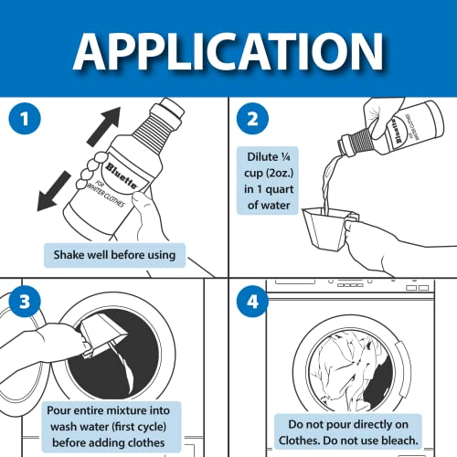 Bluette Laundry Bluing (2 Pack) Laundry Detergent Whitener/Safe