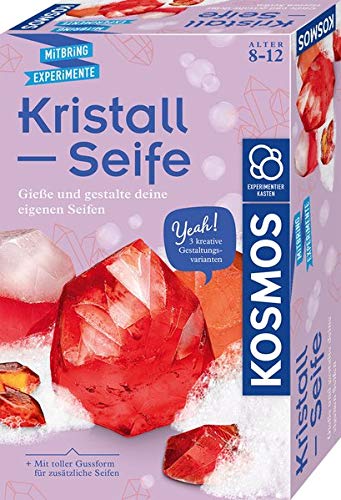 KOSMOS 657925 Kristall-Seife, Schöne Seifen selbst gießen und gestalten, DIY Seifen selbst herstellen, Experimentier-Set…