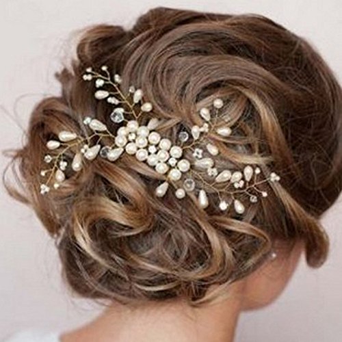 Veewon Wedding Hair Accessories Bride Hair Jewelry Hair Clips Bridal Hair Pins