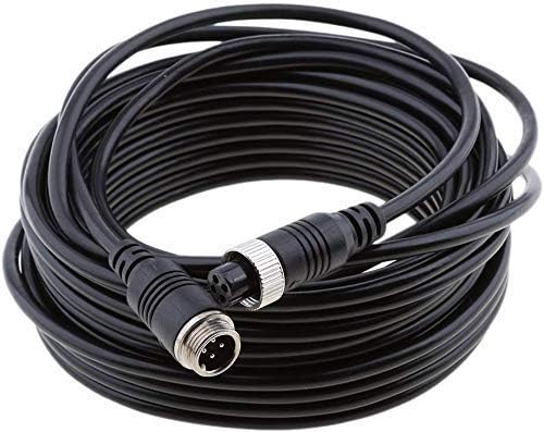 HUACANG 10M 33ft 4 Pin Aviation Extention Cable Waterproof for 4Pin Monitor Truck Van Trailer CCD Reversing Rear View Camera