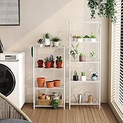 HOMEFORT 4-Shelving Unit, Adjustable Wire