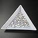 2880pcs 2mm Nail Rhinestones AB Crystals Round Flatback Glass Gems Stones Nail Decoration Art for Nails Crafts Shoes Clothes Eye Makeup (2880pcs 2mm)