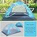 WEANAS Professional Backpacking Tent 2 3 4 Person 3 Season Weatherproof Double Layer Large Space Aluminum Rod for Outdoor Family Camping Hunting Hiking Adventure Travel (Extra Size Azure, 3-4 Person)