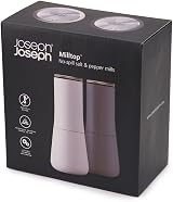Joseph Joseph Milltop Non-Spill Salt and Pepper Mill Set Ceramic Grinding White view 7