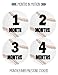 Months in Motion Baby Month Stickers for Boy - Monthly Milestone Sticker for Boy - 12 Monthly Milestone Stickers - Baby Monthly Stickers for Infant First Year - Baseball Sports (Style 224)