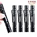 Enjoydeal 1000LM LED Pen Flashlights of 5 Packs, Slim Mini Super Bright Penlight for Indoor Outdoor, Black Grid 4.1inch