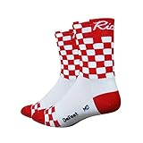 DeFeet Aireator Checkmate Socks, Red/White, Large