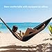 HODGSON Camping Hammock XL Double Hammock with Heavy Duty 14 Loops Tree Straps & Air Pillow, Portable Parachute Nylon Hammock for Backpacking, Travel, 118” x 78” (Black)