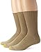 Gold Toe Men's Cushion Foot Fluffie Sock, 3-Pack, British Khaki, One Size