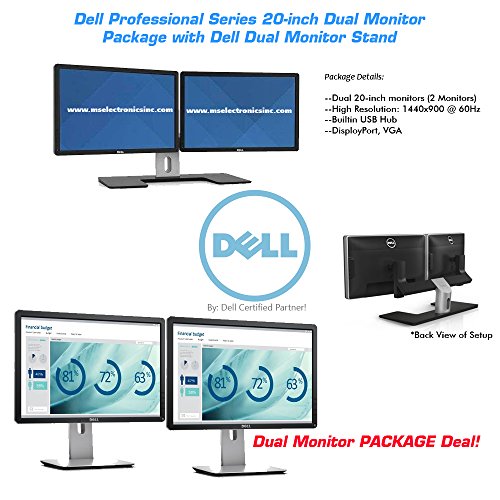 Dell 20inch Pro Series Dual Monitor Bundle with Dell Dual Monitor