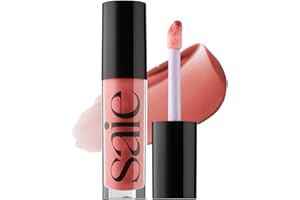 Saie Glossybounce - Hydrating Lip Gloss and Tinted Lip Oil Hybrid with Hyaluronic Acid & Jojoba Oil for Non-Sticky, Ultra-Shiny, Plump & Soft Lips - Everyday Makeup Essential - Bounce (.17 oz)