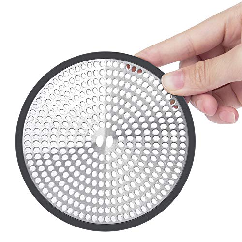 image for Shiwely Shower Drain Hair Catcher Trap Mesh Good Grips Easy Clean Drai