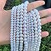 Adabele 1 Strand Real Natural Grade A Potato Round White Cultured Freshwater Pearl Loose Beads 8-9mm for Jewelry Making 14 inch fp2-89