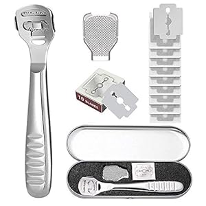 zukabmw-Pedicure-Callus-Shaver-Foot-File-Care-Hard-Skin-Remover-Callus-Shaver-Sets-with-Case-Foot-File-Heads-10-Replacement-Blade-for-Hand-Feet zukabmw Pedicure Callus Shaver Foot File Care Hard Skin Remover Callus Shaver Sets with Case, Foot File Heads & 10…