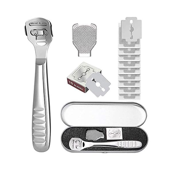 zukabmw-Pedicure-Callus-Shaver-Foot-File-Care-Hard-Skin-Remover-Callus-Shaver-Sets-with-Case-Foot-File-Heads-10-Replacement-Blade-for-Hand-Feet zukabmw Pedicure Callus Shaver Foot File Care Hard Skin Remover Callus Shaver Sets with Case, Foot File Heads & 10…