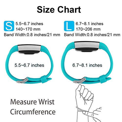 image for POY Replacement Bands Compatible for Fitbit Charge 2, Special Edition 