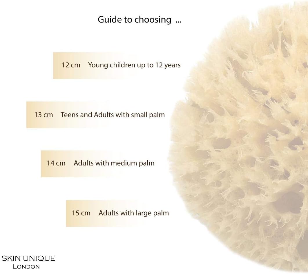 Skin Unique Mediterranean Natural Sea Sponge in Gift Box, Unbleached Honeycomb, Strong, Durable, 100% Organic, Hypoallergenic - Image 3