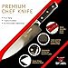 TATARA | 8 inch Chef Knife - Professional Carbon Stainless Steel Kitchen Chef Knife | Premium Razor Sharp Full Tang Kitchen Knife | Perfect For Sushi, Vegetables, Meat Cutting | Comes With Wooden Case
