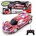 Toysery Remote Controlled Racing Car Toy for Kids - RC Sports Car Toy with Awesome Flashing LED Lights & Music - 1:24 Scale Electric RC Race Car with Flexible Antenna (Colors May Vary)