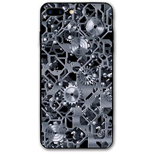Steampunk Gear iPhone 7 Plus Case, iPhone 8 Plus Case,Shock-Absorption Bumper Cover, Anti-Scratch Clear Back Suitable for 5.5 Inches