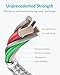 Anker USB A to Lightning Cable(6FT, 1Pack), MFi Certified Nylon USB to Lightning Cord for iPhone 14/13/12/11 Pro/11/XS MAX/XR/8/7/6s Plus Cable(Silver)