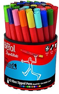 Save over 50% on Berol Colour Broad Pens