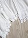 SweatyRocks Women's Tassel Kimono Fringe Cardigan Beachwear Cover up (Medium, White)