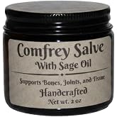 Comfrey Salve with Organic Sage Oil 2oz