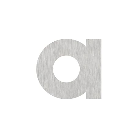 Heibi Hausnummer MIDI Buchstabe a Edelstahl zum Kleben 64590-072