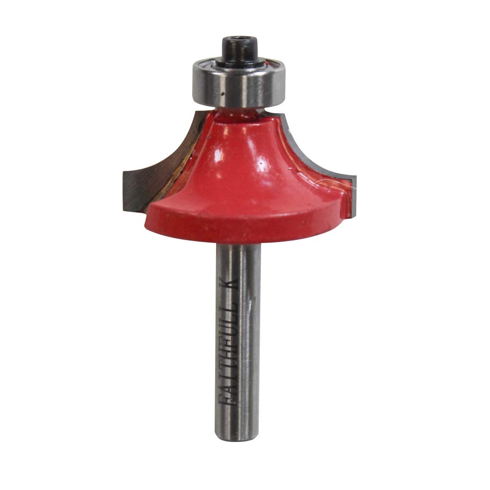 Faithfull FAIRB41 Router Bit TC Rounding Over 1/4in 15.8mm x 9.5mm, Red / Silver