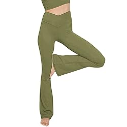 Women's Crossover High Waisted Bootcut Yoga Pants