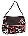 Disney Minnie Mouse Floral Graffiti Print Diaper Bag with Flap