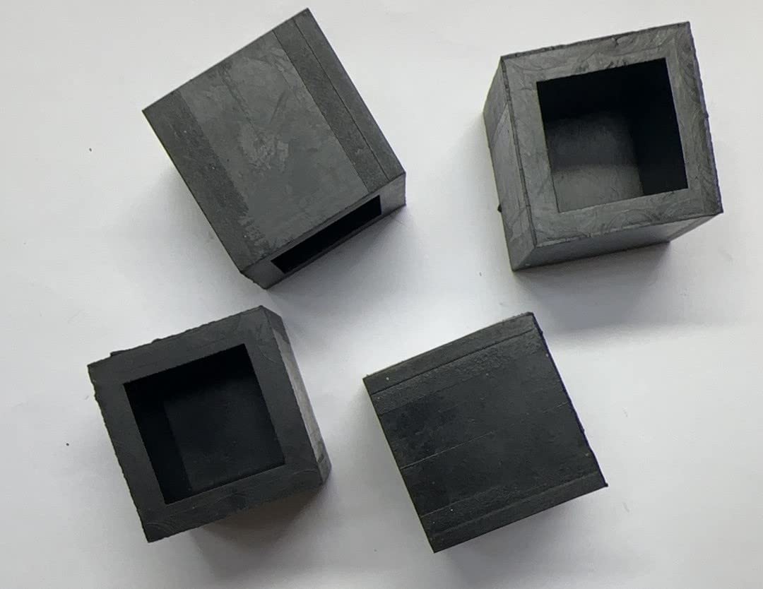Furniture Rubber Cup for 7/8" 21 22 23mm Square OD Tubing Cover Plug, Tube Post End Cap, Chair Leg Pad (Pack of 4)