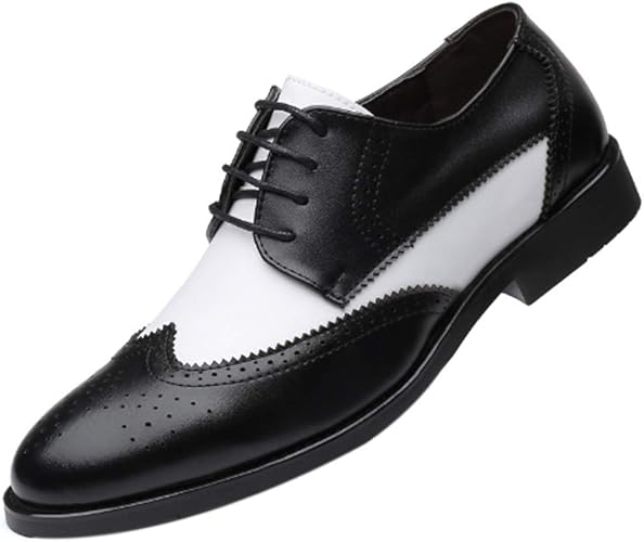 Amazon Fulision カジュアル 靴 男性用 快適 通気性 カラーマッチング 先のとがった 靴 ビジネスシューズ