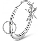 Y2K Star Carabiner Keychain,Black Metal Cute Carabiner Accessories,for Men and Women Jeans Belt and Handbag Decorations