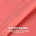 Honeymoon 1800 Brushed Microfiber Embroidered Bed Sheet Set, Ultra Soft, Full - Coral