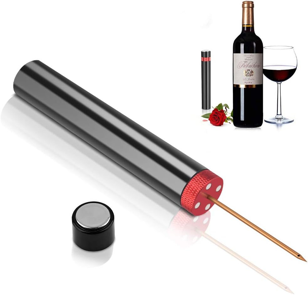 Wrdlosy Wine Bottle Opener, Foodgrade Air Pump Wine Bottle