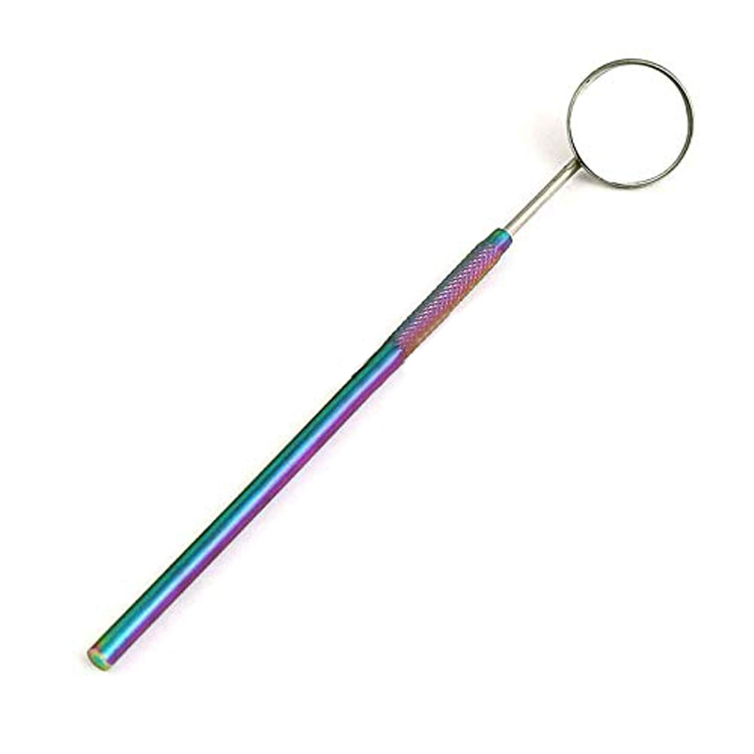 LAJA Imports Makeup Mirror For Eyelash Extensions Dental Tool Inspect Instrument Rainbow Color